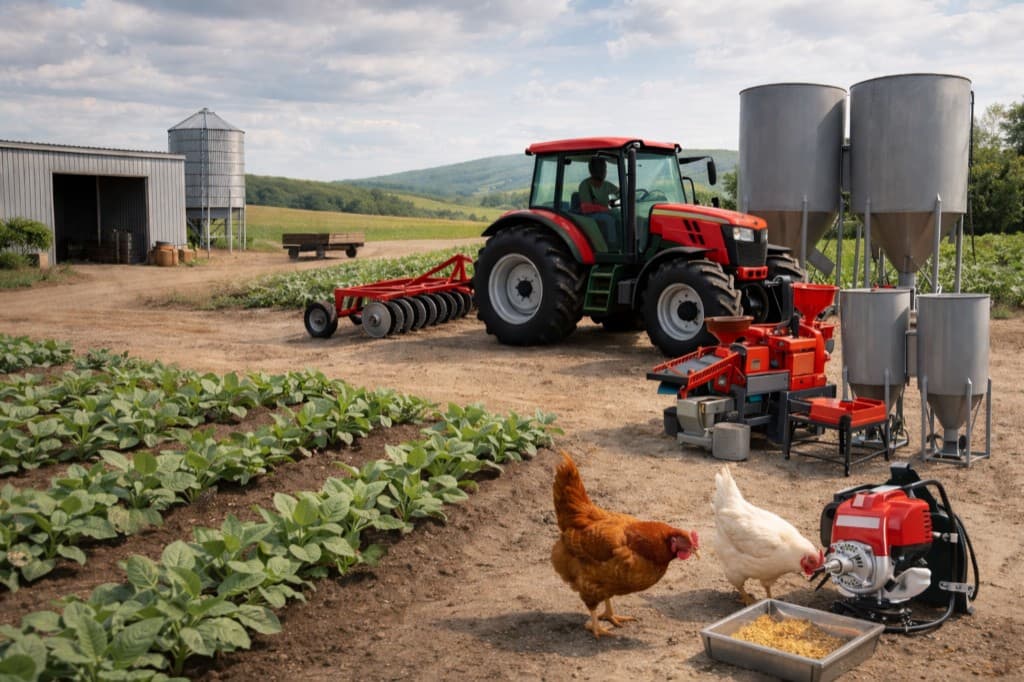 Afrimash farm operations and equipment